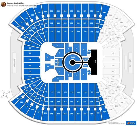 Nissan Stadium Concert Seating Chart - RateYourSeats.com