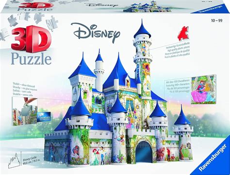 Ravensburger Disney Castle 216 Piece 3D Jigsaw Puzzle for Kids and Adults - Easy Click ...