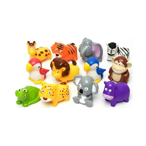 BOLEY 12 Piece Bucket of Zoo Animal Figures - Walmart.com - Walmart.com