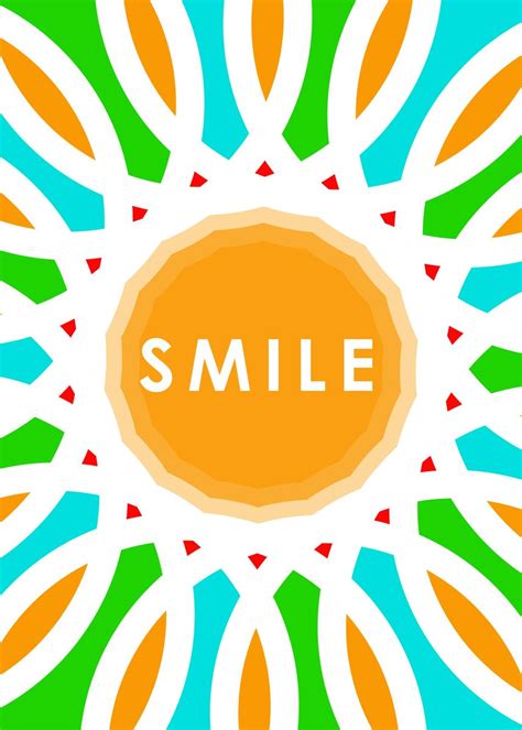 'Smile text art' Poster, picture, metal print, paint by Uda Buyung | Displate