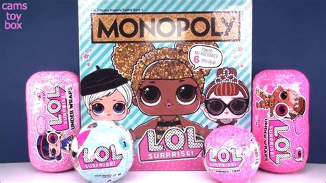 LOL Monopoly Surprise DOLLS unboxing Under Wraps Series 1 4 PETS EYE Spy Review TOYS - YouTube