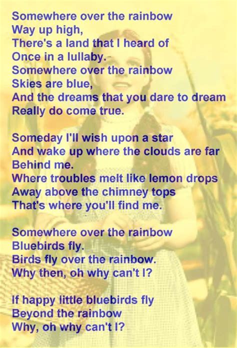 Pin by Is a Belle C on ♥ The Wizard Of Oz ♥ | Lullaby lyrics, Great ...