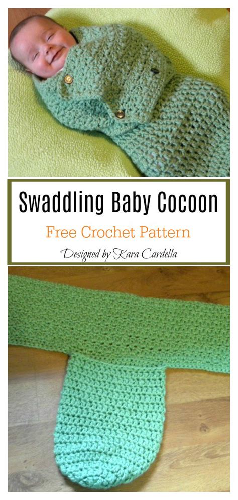 Swaddle me baby cocoon free crochet pattern – Artofit