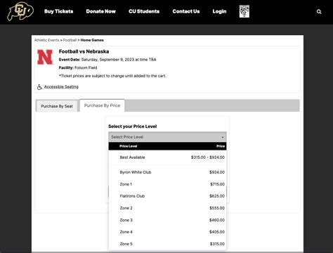 Colorado Charging Wild Ticket Prices To Nebraska Season Opener