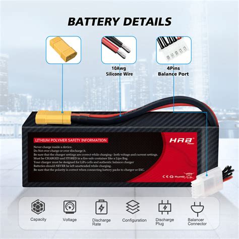 2pcs HRB 14.8V 4S 9500mAh LiPO Battery for RC XRT X-Maxx Maxx V2 UDR Car Truck | eBay