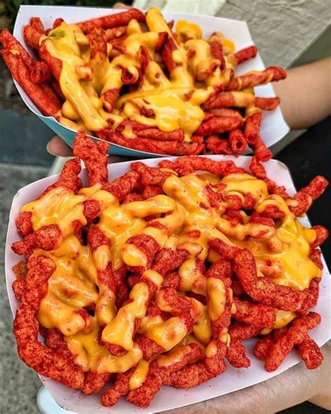 Hot Cheetos with Nacho Cheese. - FoodPorn | Street food, Food obsession, Food videos cooking