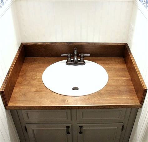 DIY wood Bathroom countertop | Bathroom countertops diy, Diy bathroom vanity, Bathroom sink diy