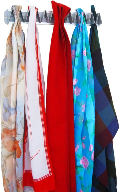 Amazon.com: Tie Rack- Scarf Rack -Tie and Scarf Rack for Closets -Tie and Scarf Rack Hanger-Belt ...