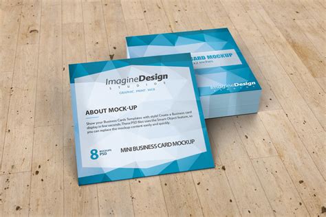 Mini Business Card Mockup | Graphicriver