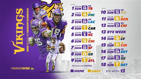 Vikings Schedule 2024 Printable - Ibby Randee