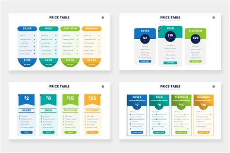 Pricing Table Infographics | Pricing table, Infographic, Project presentation