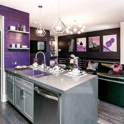 FeastHome • Wonderful to your kitchen! | Purple kitchen, Purple room design, Tiny house design