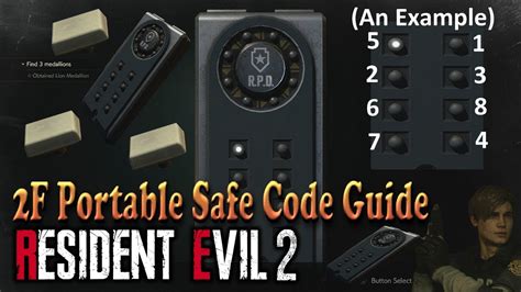 Resident Evil 2 Remake Portable Safe's Code Guide (An Example) - YouTube