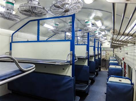 Indian Passenger Train Interior. New General Coach Stock Image - Image of dirty, railway: 118471345