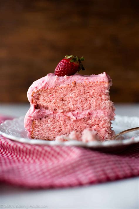 Homemade Strawberry Cake | Sally's Baking Addiction | Bloglovin’