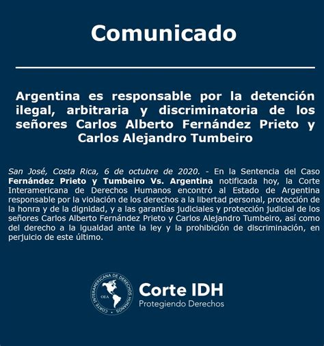 La Corte Interamericana de Derechos Humanos condenó al estado de Argentina por dos casos de ...