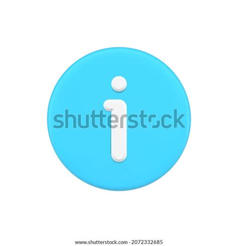 Blue 3d Information Icon Vector Illustration Stock Vector (Royalty Free ...