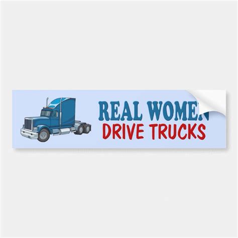 Funny Trucker Bumper Sticker | Zazzle