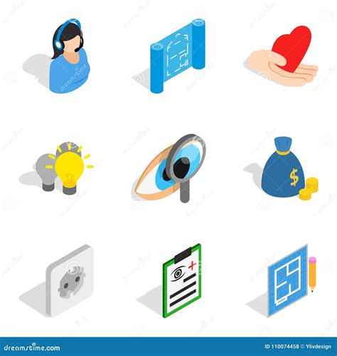 Quality Assurance Icons Set, Isometric Style Stock Vector - Illustration of product ...