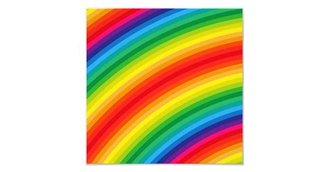 Rainbow Stripes Pattern Photo Print | Zazzle