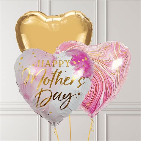 Happy Mother's Day Pink Watercolour Balloon Trio - BALLOONBX