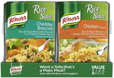 Knorr Cheddar Broccoli and Chicken Rice Sides, 8 pcs — Goisco.com