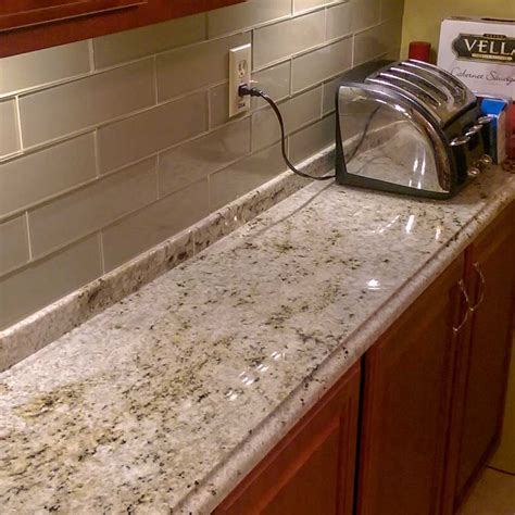 Granite Kitchen with Tile Backsplash - Cincinnati StoneWorks