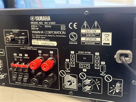 Yamaha RX-V383 4K Dolby Vision Bluetooth AV Receiver Amp Surround Sound | eBay