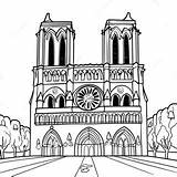 Notre Dame Cathedral Coloring Page  Pagescom sketch template
