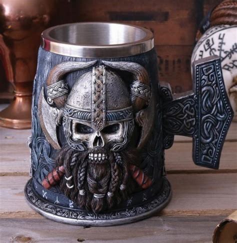 Viking Skull Tankard Large | Gothic Gifts