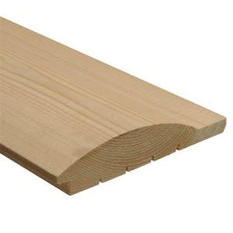 Unbranded 2 in. x 8 in. x 12 ft. Log Cabin Wood Siding Board-2812SPFLCS - The Home Depot