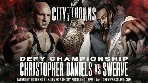 Christopher Daniels to defend DEFY World Title against Swerve Strickland on 10/8