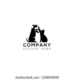 Dog Cat Vector Art Logo Design Stock Vector (Royalty Free) 2258949039 ...