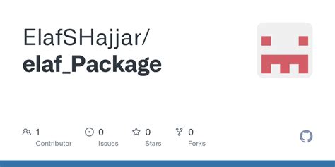 GitHub - ElafSHajjar/elaf_Package