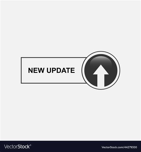 New update button Royalty Free Vector Image - VectorStock