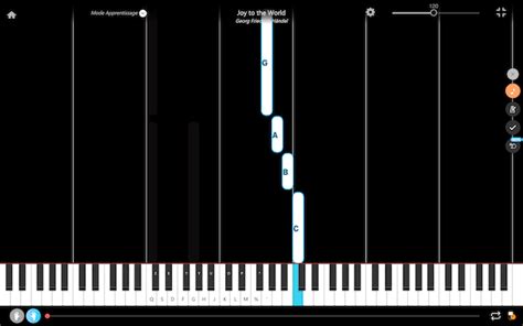 Joy to the World - Piano Tutorial with Letter Notes - La Touche Musicale