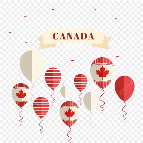 Canada Maple Leaf White Transparent, Red Maple Leaf Canada Flag Balloon ...