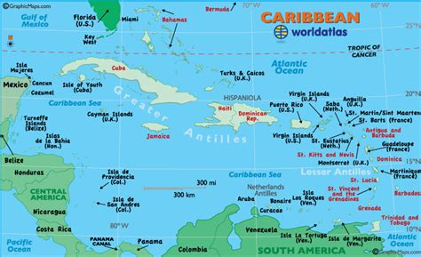 Caribbean Map / Map of the Caribbean - Maps and Information About the Caribbean - Worldatlas.com ...