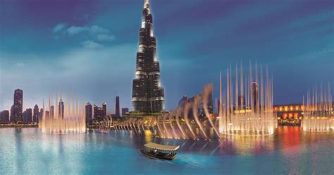 Dubai: Fountain Show and Burj Lake Ride by Traditional Boat | GetYourGuide