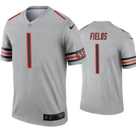 Bears Justin Fields Inverted Silver Legend Jersey – US Sports Nation