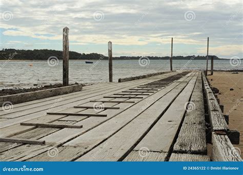 Boat launching ramp stock photo. Image of timber, coast - 24365122