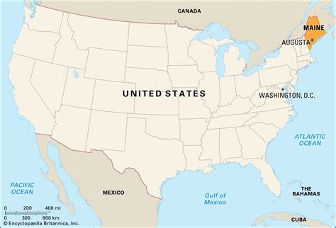 Where Is Maine On The United States Map - Darice Fleurette