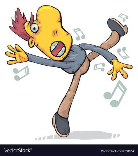 Crazy dance Royalty Free Vector Image - VectorStock