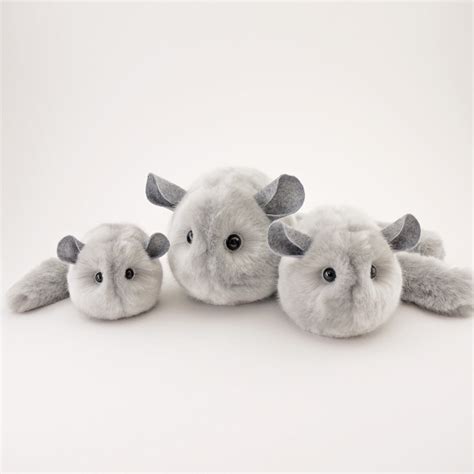 Comet the Light Grey Chinchilla Stuffed Animal Plush Toy – FUZZIGGLES