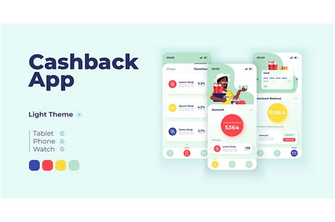 Cashback App Smartphone Interface Graphic by bsd studio · Creative Fabrica