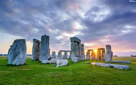 Krąg, Kromlech Stonehenge, Bloki kamienne, Kamienie, Okolice Salisbury ...