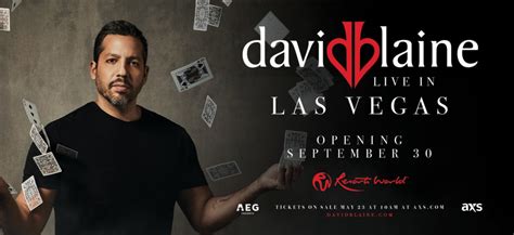 DAVID BLAINE ANNOUNCES FIRST-EVER LAS VEGAS RESIDENCY AT RESORTS WORLD THEATRE | Resorts World ...