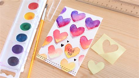 Easy DIY Valentine’s Day Card Made with Minimal Supplies – K Werner Design Blog