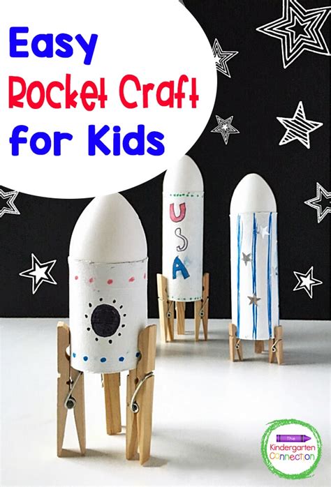 Simple Rocket Space Craft for Kids Using Recycled Materials