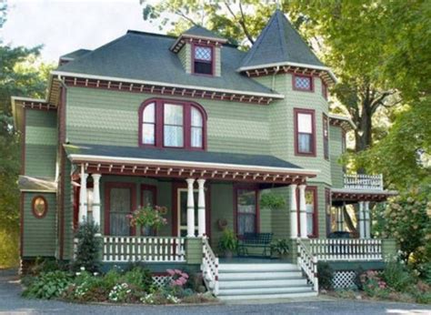 Green Exterior House Paint 14 | Victorian house colors, Exterior house paint color combinations ...